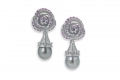 Clipstecker Rosentau 925er Silber