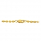 Kette Olive 42cm/3mm Silber goldplattiert