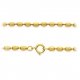 Kette Olive 45cm/4mm Silber goldplattiert