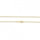 Kugelkette 75cm/2,6mm Silber goldplattiert