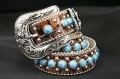 Gürtel 1689-A21-TURQUOISE B.B.Simon